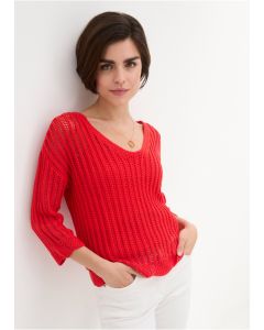 Pitsmustriga pullover